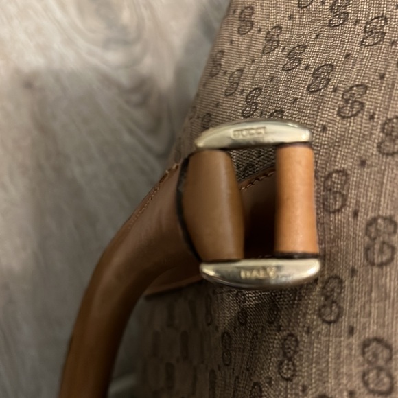 Gucci Vintage Sherry Line Monogram Coated Bag - Picture 3 of 9